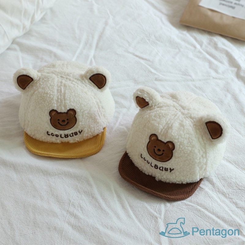 Mũ Lưỡi Trai Da Cừu Mềm Mại Giữ Ấm Mùa Đông Dành Cho Trẻ Em