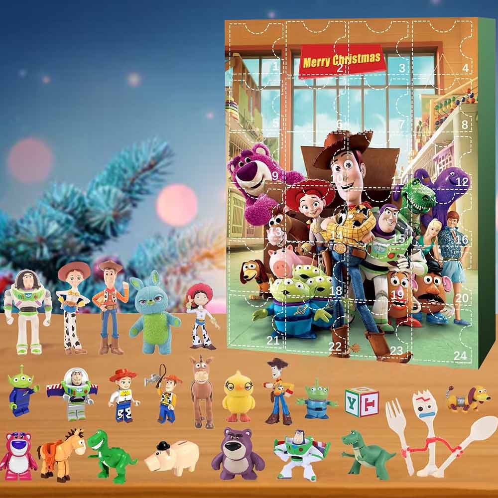 Christmas Advent Calendar Toy Story Mania Countdown Fidget Sensory Toy Blind Box Kids Xmas Gift