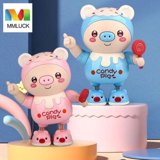 Đồ chơi chú heo điện tử MMULCK nhảy múa có đèn LED và nhạc cho trẻ em