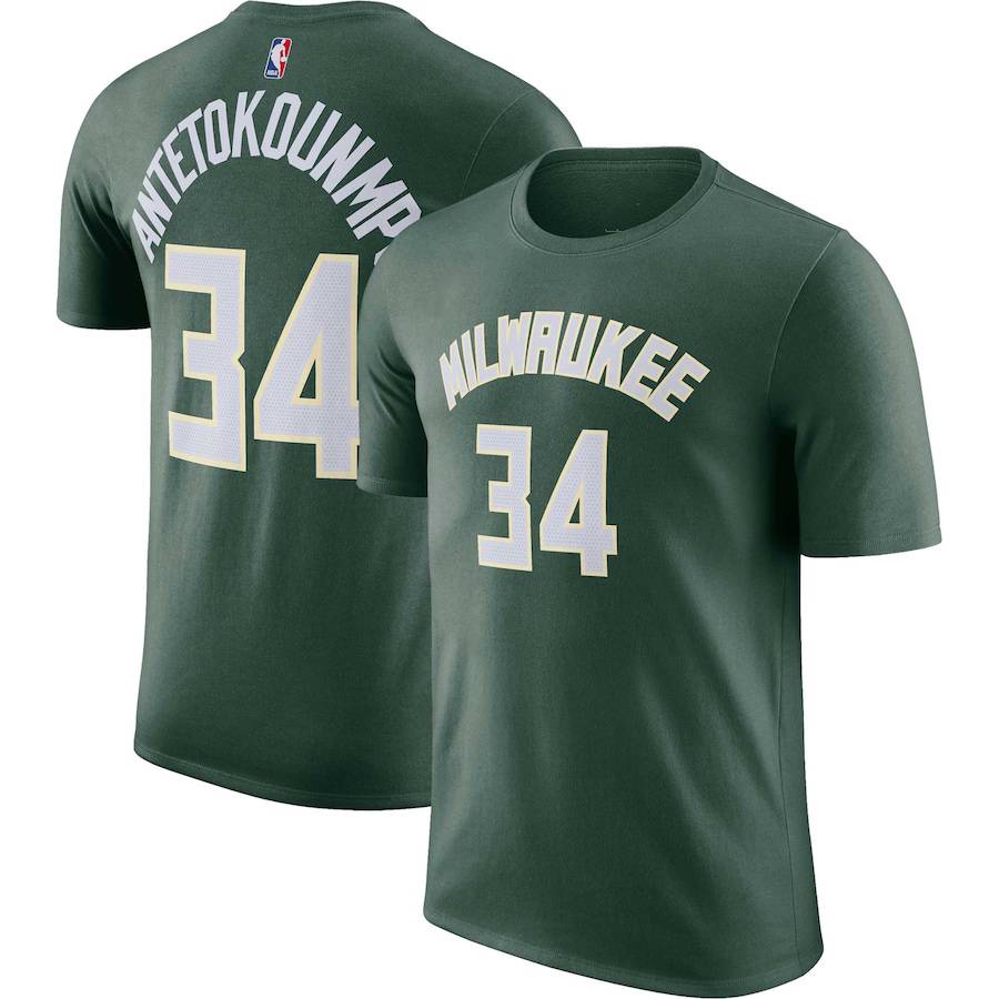 Nba Áo Thun Thể Thao Tay Ngắn In Hình antetokounmpo Thời Trang Cho Nam Và Nữ