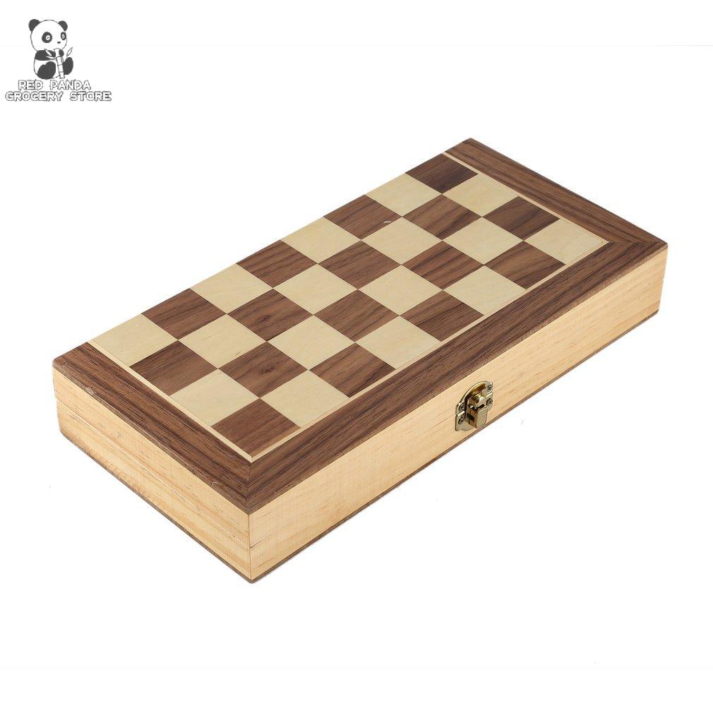 [RED PANDA]. International Chess Set Teaching Competition Chessman Solid Wood Chess Board