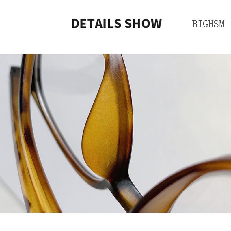 Bighsm Mắt Kính Gọng Tròn Lớn Chống Ánh Sáng Xanh Thời Trang Unisex skk