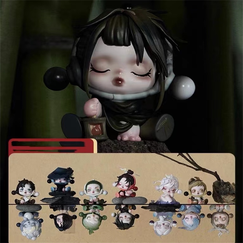 ★Đồ Chơi hgtoys hgtoys hgtoys★   Búp Bê popmart skullpandacourtyard Hoa Mận Có Hộp Quà Tặng Trang Trí Thời Thượng
