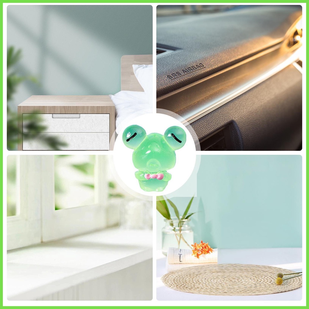Tượng Ếch mini Bằng Nhựa Phát Sáng Trang Trí Vườn Cây