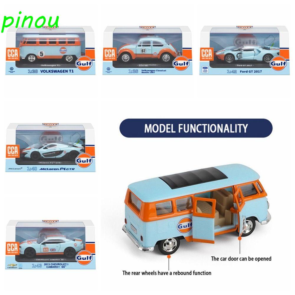 Pinou cca gulf Mô Hình Xe Buýt 4 Bánh miniature camaro Thành Phố tourist Bằng Hợp Kim Tinh Tế Làm Quà Sinh Nhật Cho Bé