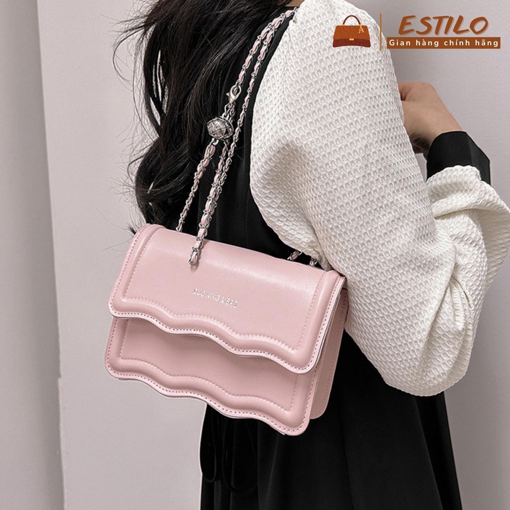 Túi xách nữ đeo chéo, đeo vai ESTILO size 19cm HA410