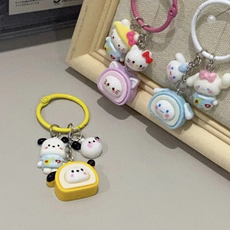 Kawaii sanrio Móc Khóa Hoạt Hình anime Xinh Xắn Dành Cho Cặp Đôi