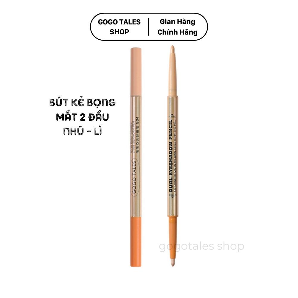 Bút nhũ bọng mắt GOGO TALES 2 đầu nhũ lì GOGOTALES GT446 Bang Bang Double Lying Silkworm Pen dễ kẻ nhũ sáng lì màu