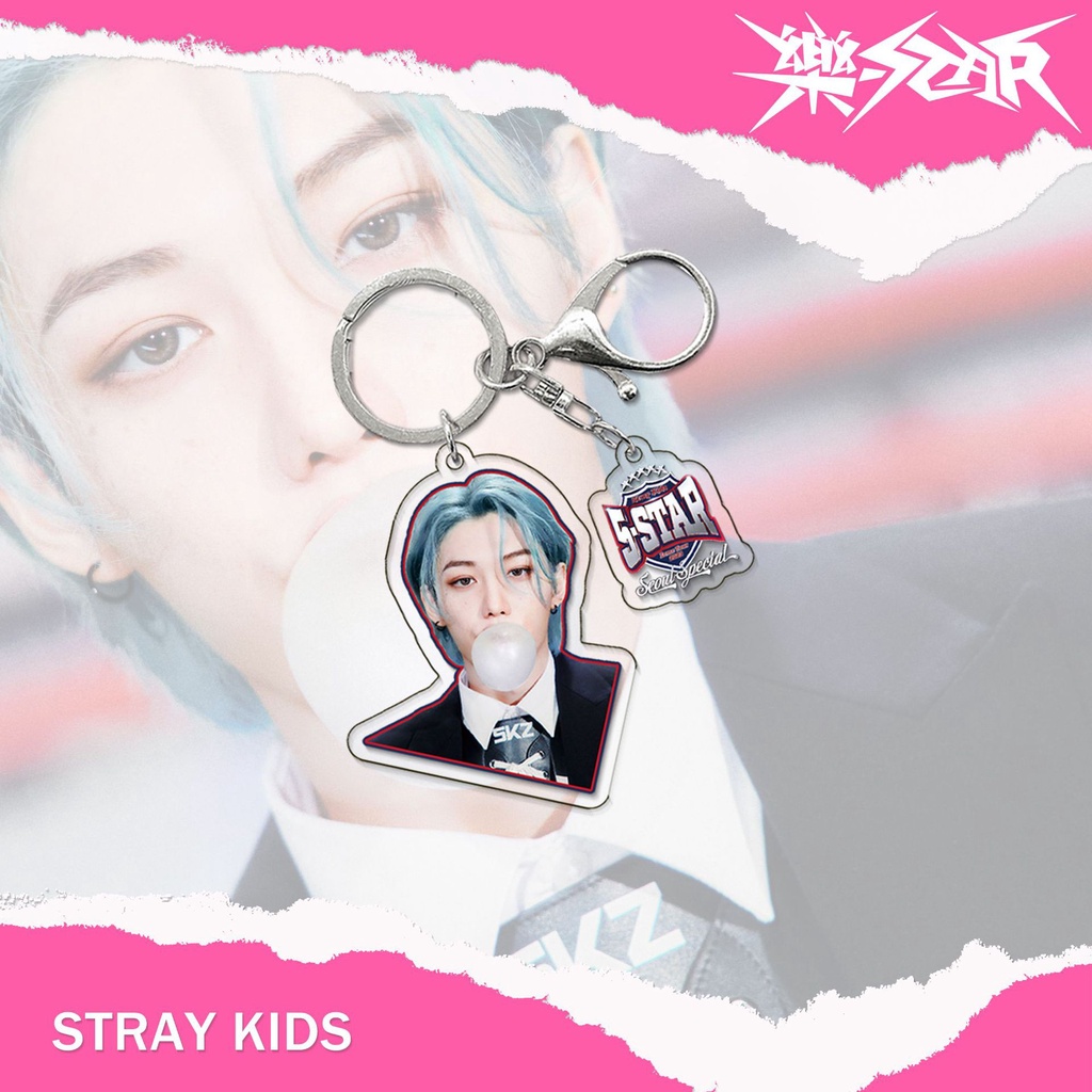 Album Mới Của Nhóm Nhạc kpop stray kids  Móc Khóa hwang hyun chen peripheral Bằng acrylic Quyến Rũ