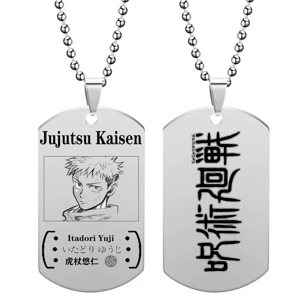 Vòng cổ Mặt Thép Không Gỉ Hóa Trang Nhân Vật jujutsu kaisen gojo geto suguru ryomen sukuna