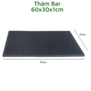 Thảm bar pha chế cao su - nhiều size - nhiều kích cỡ (30x15 - 30x45 - 60x30 - 60x8 cm)