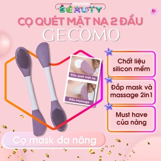 Cọ đắp mặt nạ silicon gecomo 2 đầu - vừa là cọ đắp mặt nạ vừa là cọ massage mặt - monster beauty