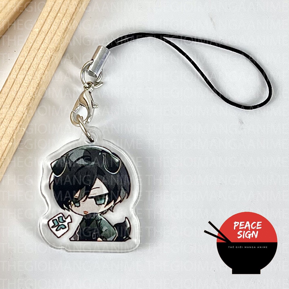 Giá Đỡ và Dây Treo Điện Thoại BLUE LOCK in hình anime chibi mica acrylic móc khóa griptok pop