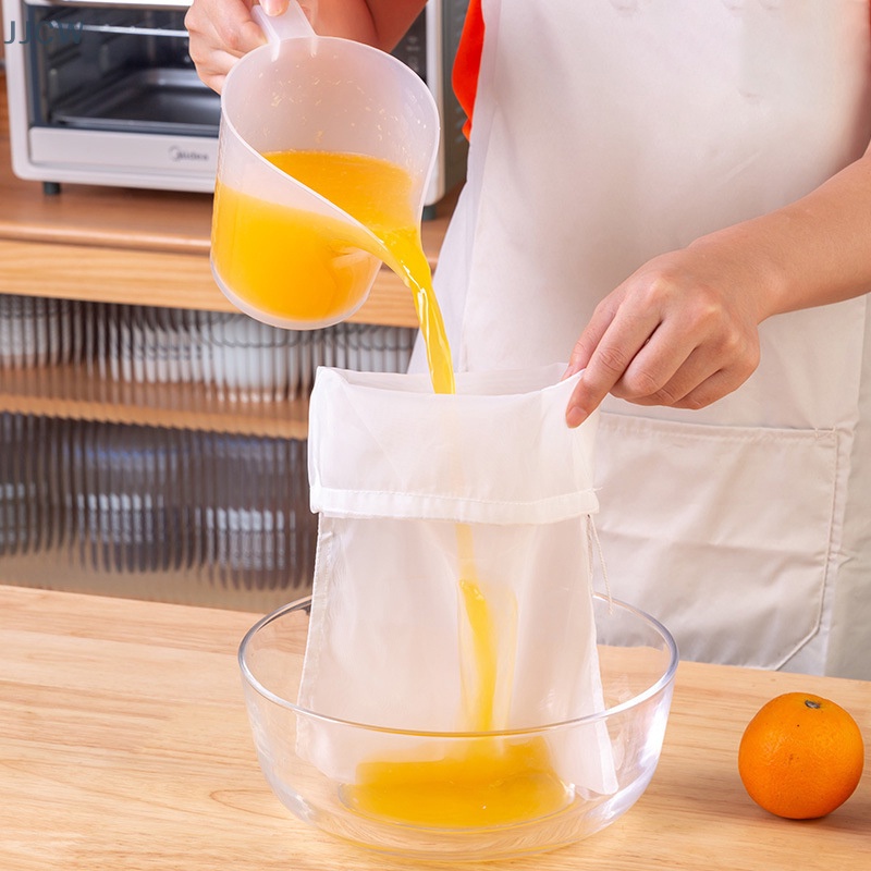 Bộ 2 Túi Lọc Sữa Phô Mai / Sữa Đậu Nành Bằng nylon Có Thể Tái Sử Dụng Cho Nhà Bếp qqw