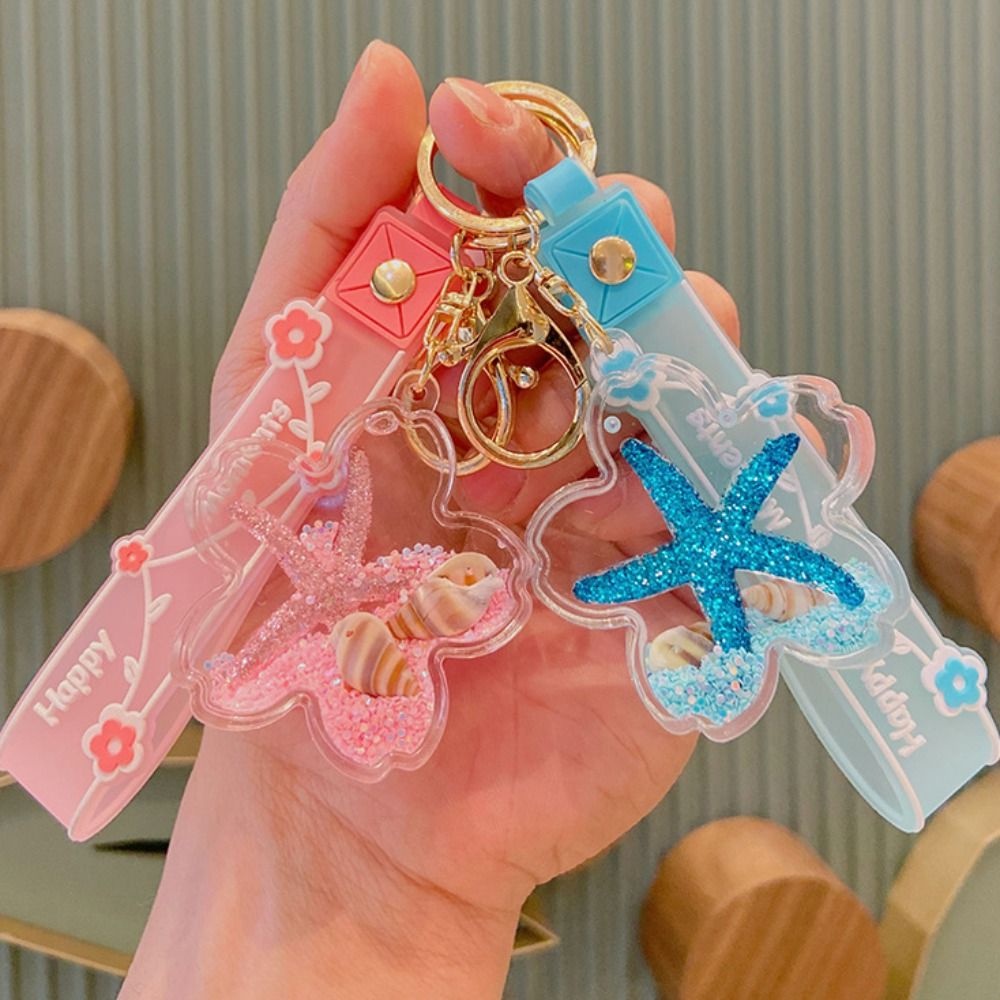 Mmluck Móc Khóa Dạng Cát Chảy Bằng acrylic Hình Chai Dầu Ngôi Sao Sáng Tạo Dễ Thương Cho Học Sinh
