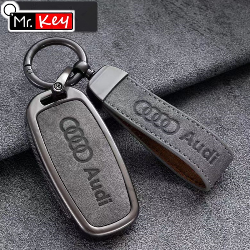 Vỏ Da Kim Loại Bảo Vệ Chìa Khóa Điều Khiển Từ Xa Cho Xe Hơi audi a8 d3 d4 d5 4h