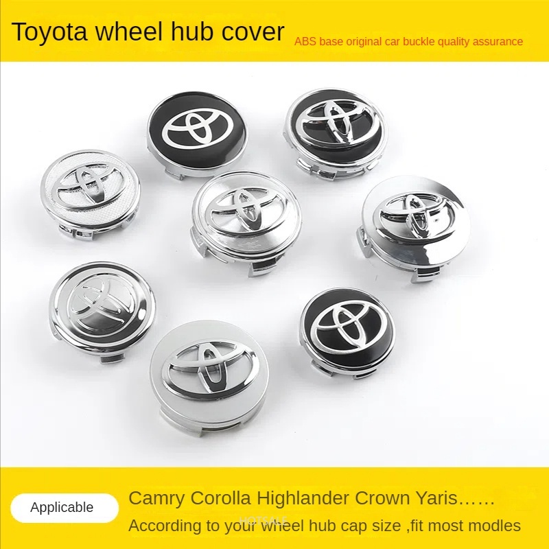 Bộ 4 Nắp Đậy Trục Bánh Xe Hơi Toyota Camry Alphard Sport 62mm