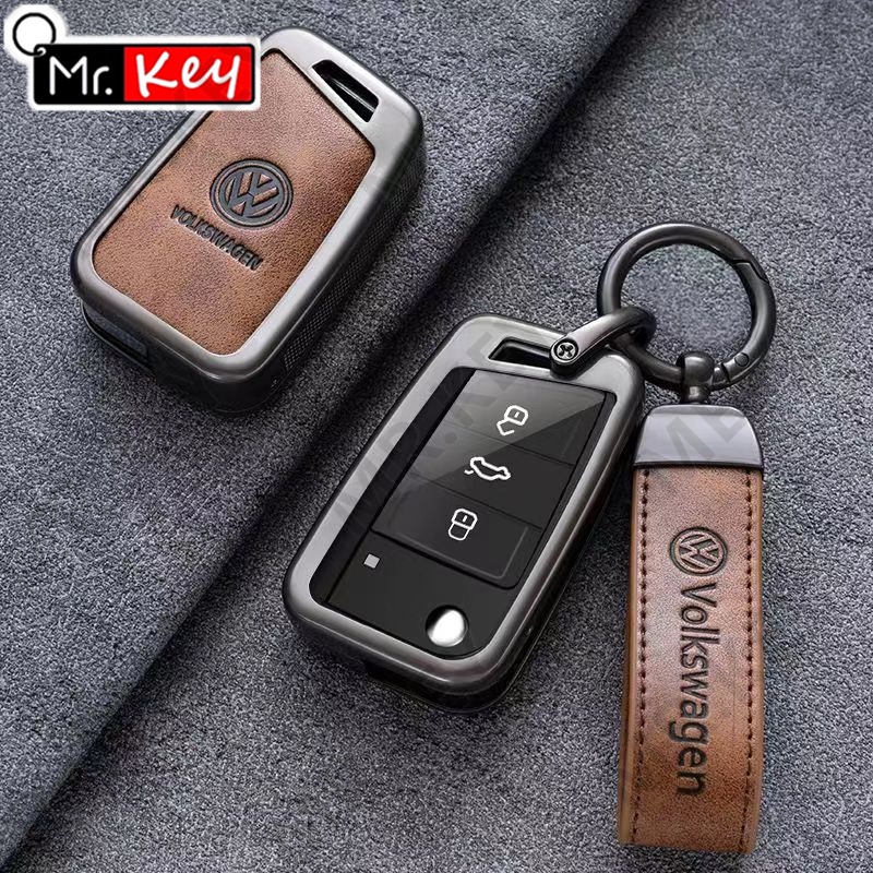 Vỏ Bọc Chìa Khóa Điều Khiển Từ Xa Thông Minh Bằng Hợp Kim Kẽm Cho vw volkswagen Margotan passat b8 tiguan golf cc jetta 2020