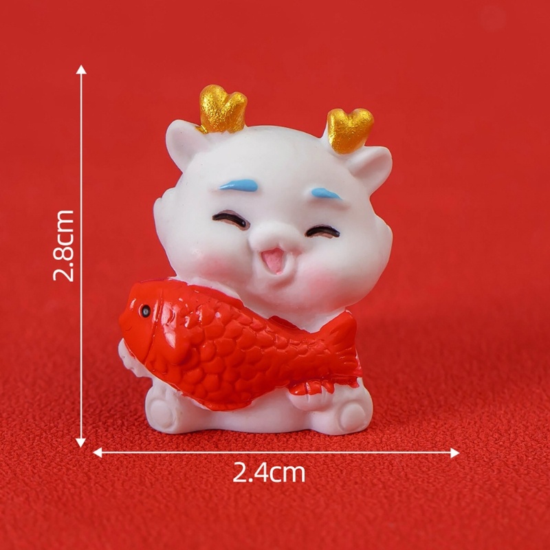 Hik Tượng Rồng Hoạt Hình Trang Trí Tiểu Cảnh Năm Mới 2024