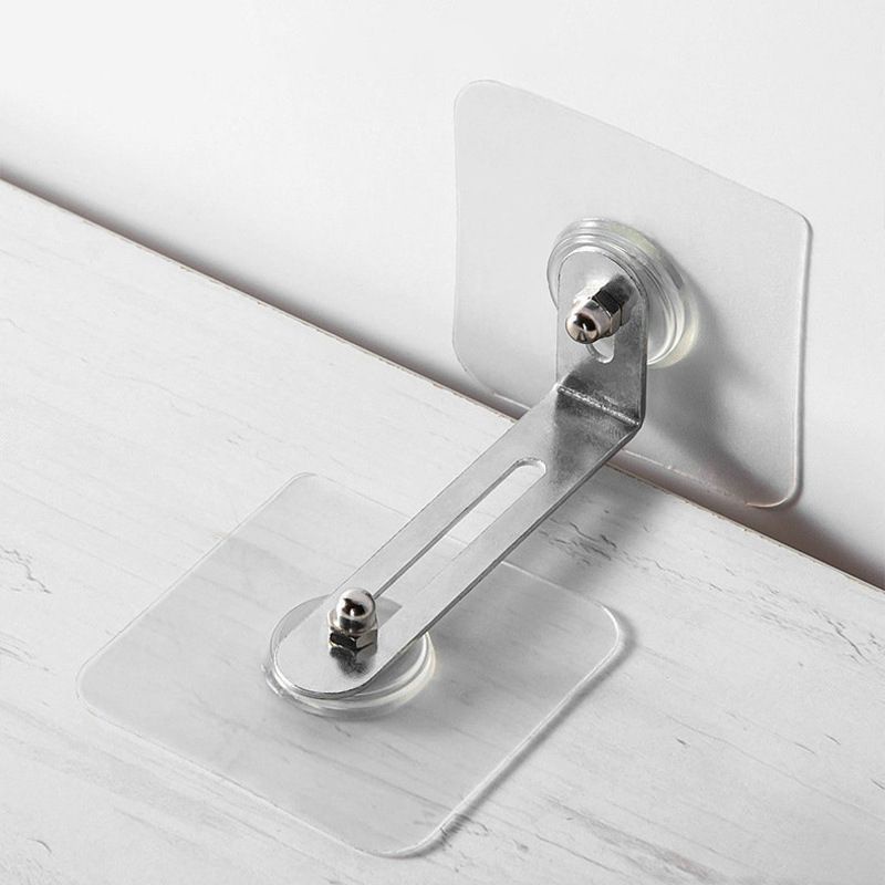 Móc cố định tủ đồ nội thất chống đổ ngã bảo vệ an toàn cho bé 7x7cm