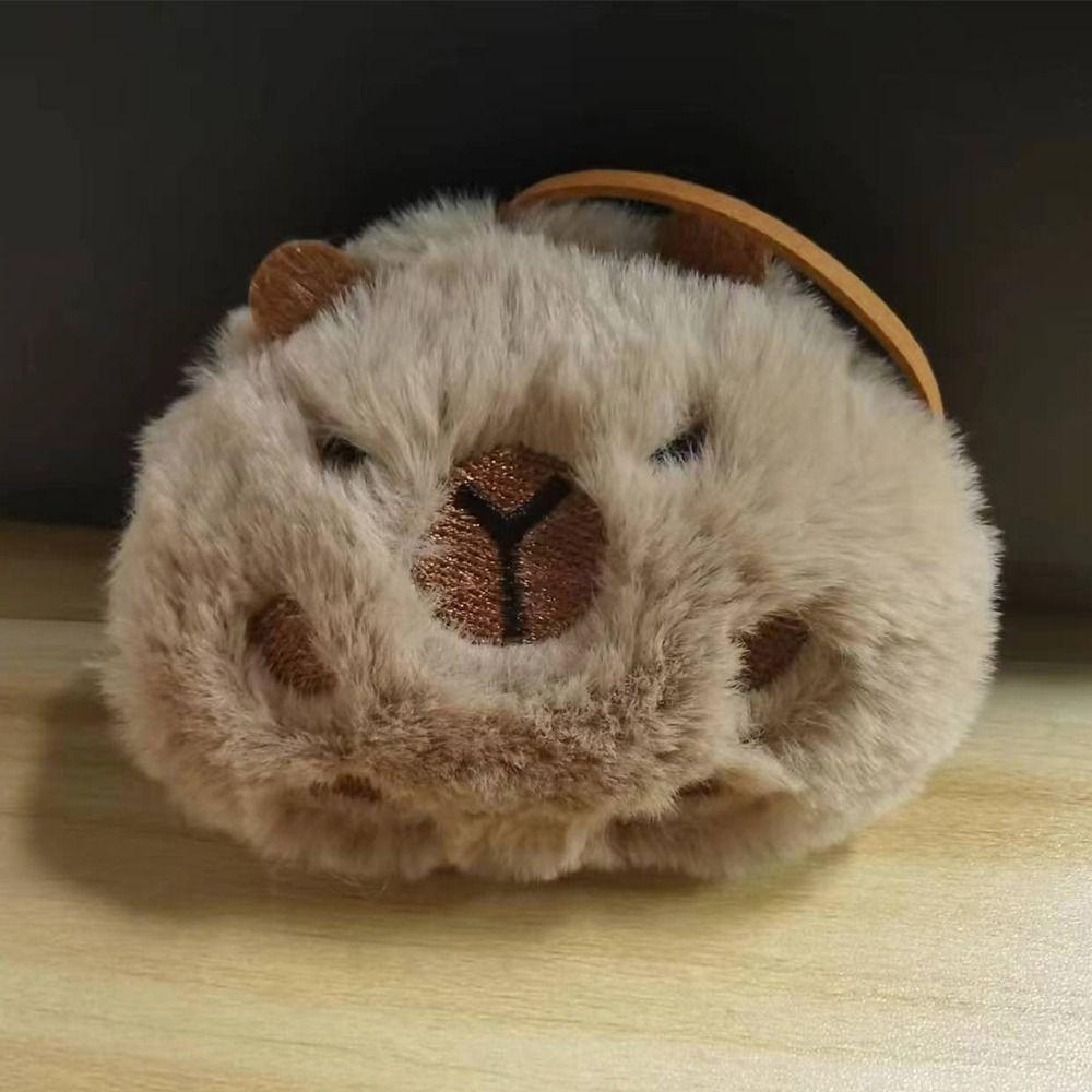 Mmluck capybara Móc Khóa Nhồi Bông Mềm Mại Với Họa Tiết Hoạt Hình Trang Trí Ba Lô