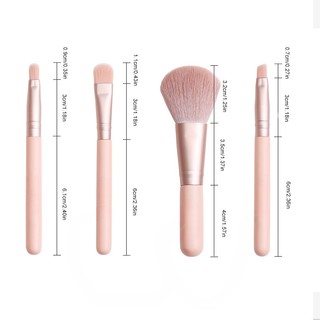 Bộ 4 Cọ Trang Điểm mini Đa Năng