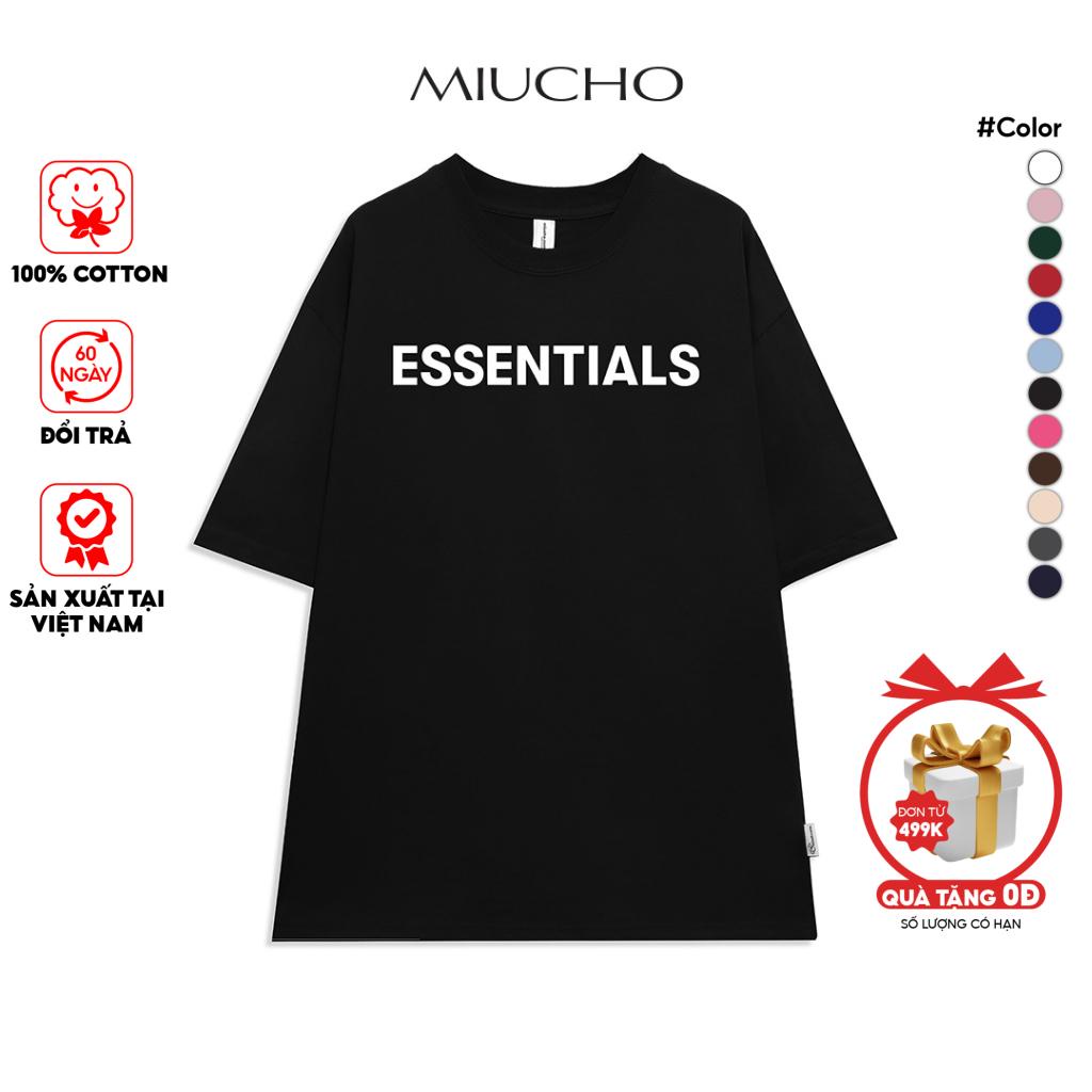 Áo thun nữ form rộng tay lỡ unisex đẹp chất vải cotton hàn quốc AT119 Miucho basic tee