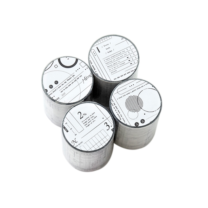 Enwei Cuộn Băng Keo 56mm * 2M  Sổ Lưu Niệm Mặt Nạ Thú Cưng washi
