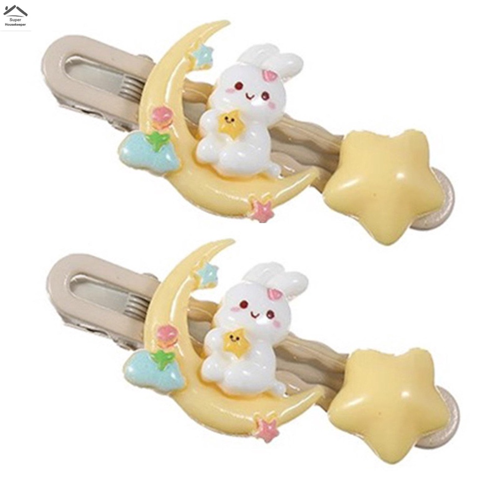 Dễ Thương Set 2 Kẹp Tóc Hình Thú Đáng Yêu