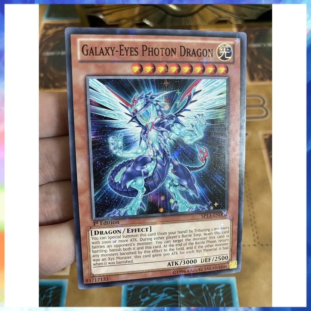 Thẻ bài Yugioh Galaxy-Eyes Photon Dragon (Starfoil) (kèm toploader)