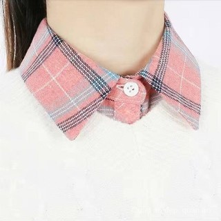 Mới Cổ Áo Sơ Mi Giả Màu Trơn Thời Trang Thu Đông Cho Nữ