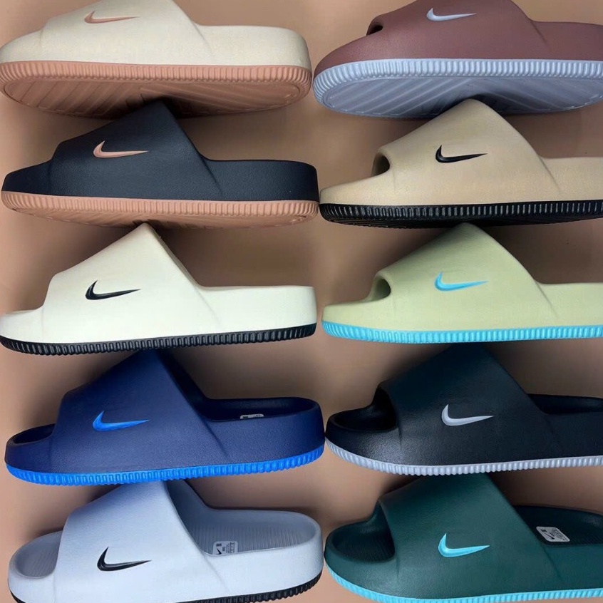 "Chính Hãng" Dép Bánh Mì _Nike Calm Slide bản mới SS2023 mềm hơn bản thường nam nữ unisex