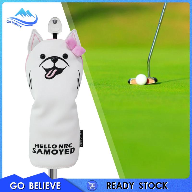 Vỏ Bọc Đầu Gậy Đánh golf Bằng Da pu Lót Lông Cừu Cổ Dài Chống Mòn