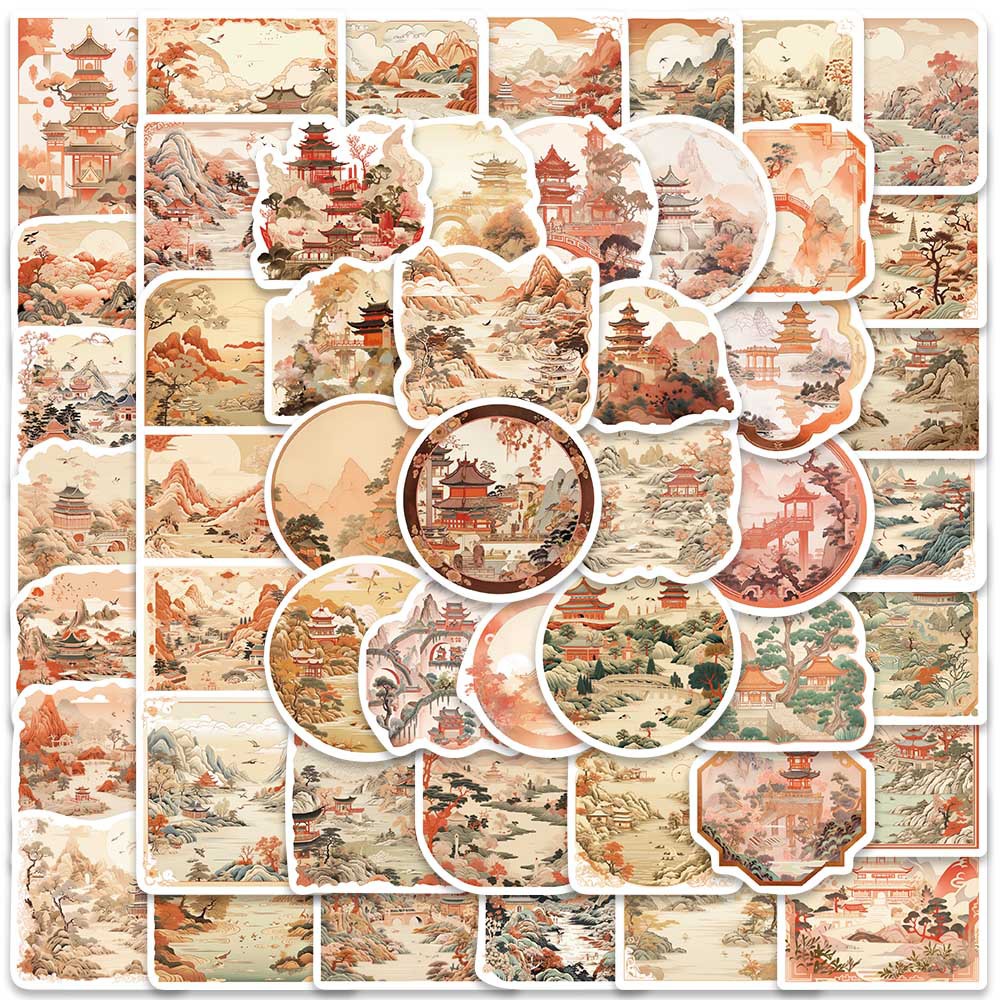 Bộ 50 Miếng Dán Chống Thấm Nước Phong Cách graffiti Cho Mũ Bảo Hiểm / Bút Chì / Xe Đạp