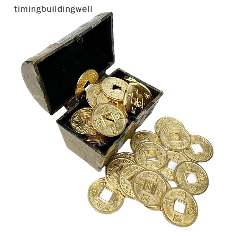 Twvn Set 1 / 2 / 10 Đồng Xu Vàng mini Tỉ Lệ 1: 12 Trang Trí Nhà Búp Bê