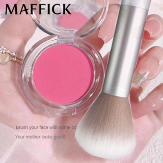 Phấn má hồng không thấm nước kèm cọ má hồng Matte Natural Low Saturation Blush Pink Bảng phấn má hồng có sẵn 6 màu 【bluey 