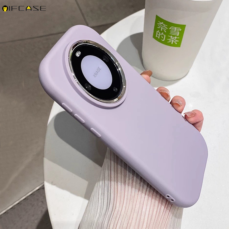 Ôp Điện Thoại Silicon Dẻo Tráng Gương Màu Sắc Ngọt Ngào Hình Bầu Dục Dễ Thương Cho huawei mate 30 pr