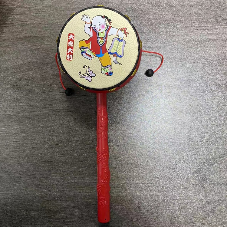 Trống Lục Lạc Cầm Tay Đồ Chơi Truyền Thống Giáo Dục Sớm Cho Trẻ Sơ Sinh