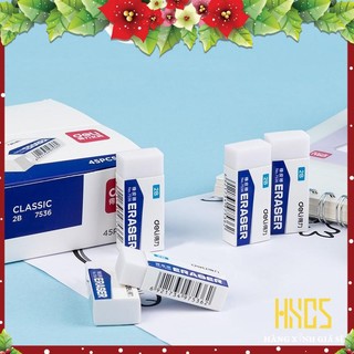 Gôm tẩy chì 2b màu trắng deli - 7536 tẩy sạch.