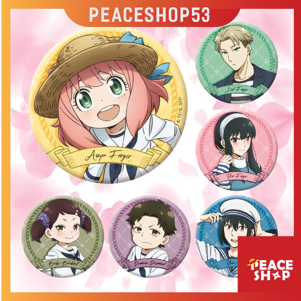 Huy hiệu Spy x Family Anya Lấp Lánh Huy Hiệu Anime Spy x Family Phụ Kiện Anime Manga Ver 5 HH41