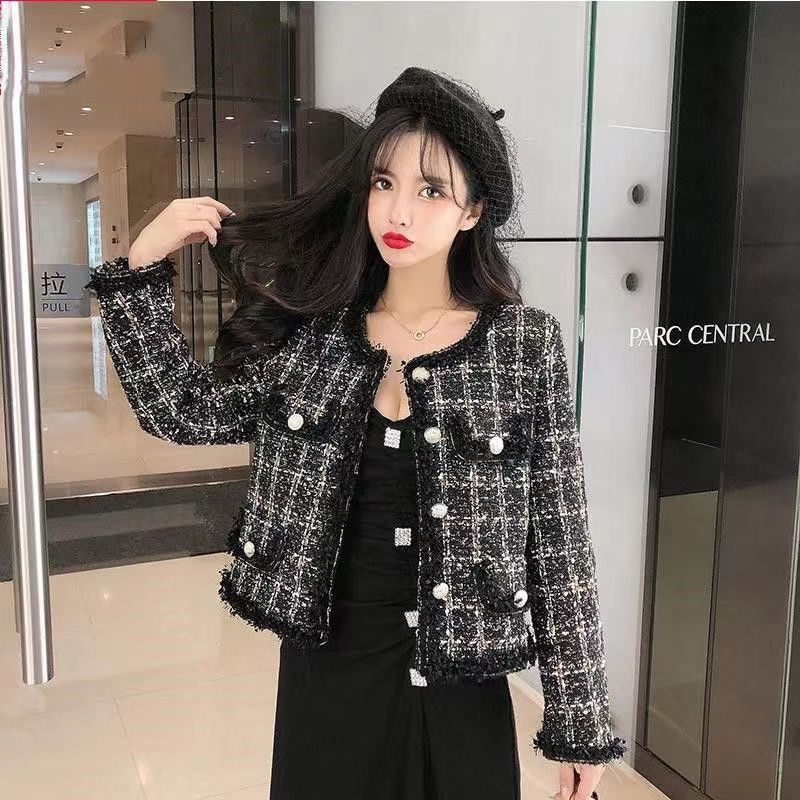 áo khoác dạ tweed nữ dáng ngắn bigsize croptop dáng dài lông hàn quốc dài big size trắng Khoác dạ tweed CÓ SẴN Áo khoác tweed ngắn khoác dạ nữ hàng quảng châu có video ảnh thật