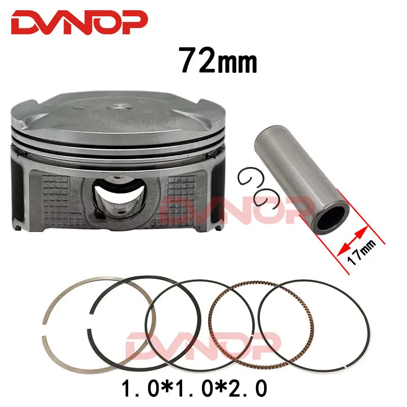 Xe Máy 72 Mm Vòng Piston Bộ Gioăng Dành Cho Bajaj Pulsar NS200 NS 200 200NS Ruser 200 Ns As Rs 36JL0