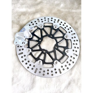 _đĩa frando màu đen size 267 khoen inox 304, lòng 4 lỗ kèm pát cnc tbt gắn trước mọi dòng xe