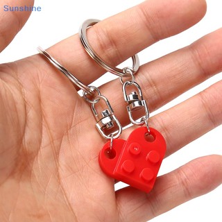 Set 2 móc khóa tình bạn hình trái tim tình bạn dễ thương