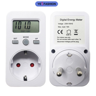 Thiết bị đo công suất điện tử 16a 3680w màn hình lcd phích cắm eu