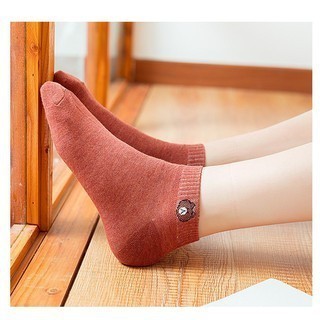 Combo 10 đôi Tất gấu cổ ngắn cho nam nữ