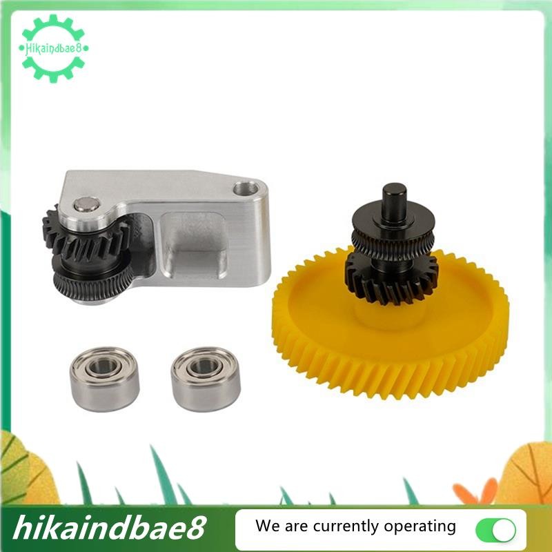[hIkAi] Lắp ráp bánh răng máy đùn bằng thép cứng cho Bambu Lab P1S P1P X1 Carbon X1C Máy đùn bánh ră