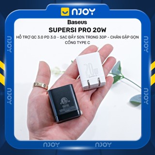 Củ Sạc Nhanh 20W Baseus Siêu Nhỏ Chân Gập Type C Cho Điện Thoại iPhone 14 Pro Max 13 12 11
