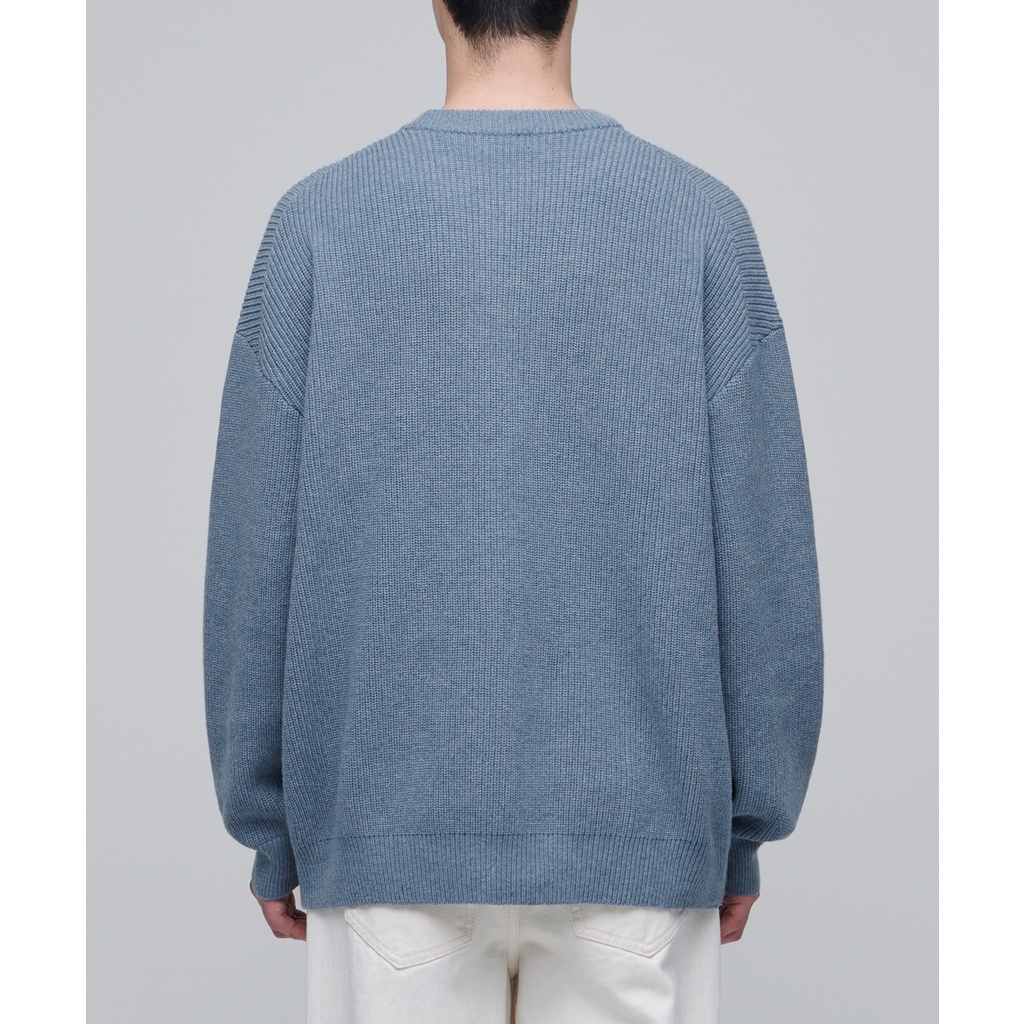 Áo Len Đan Oversize nam cổ tròn MUSINSA STANDARD, chất len cực dày dặn - MMBWP605