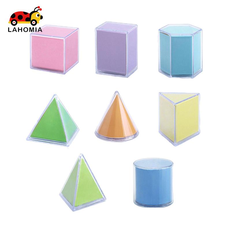 Set 8 Khối Hình Học 3d Đồ Chơi Giáo Dục Cho Bé